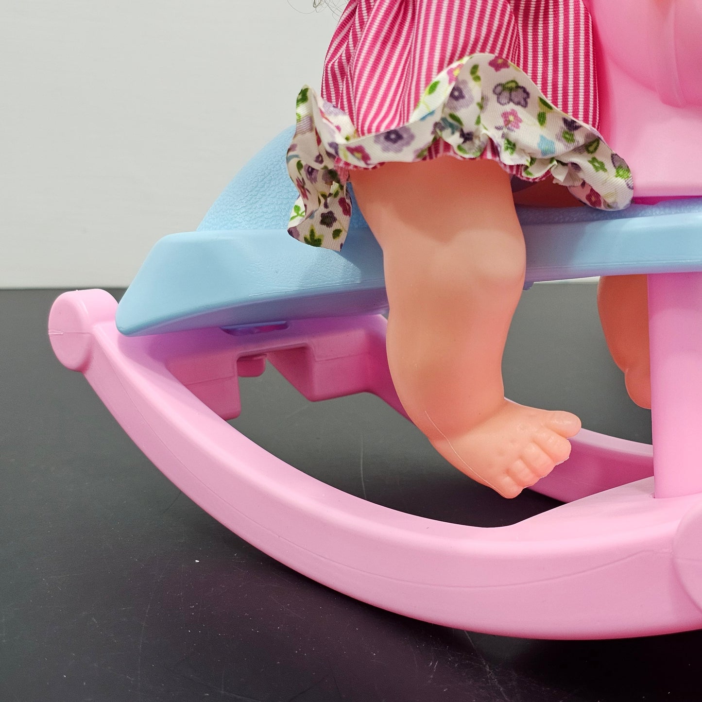 Cute Fun Doll with Rocking Horse – 12 Sounds, Drinking Bottle, Flexible Hands & Interactive Play | Golu Baby