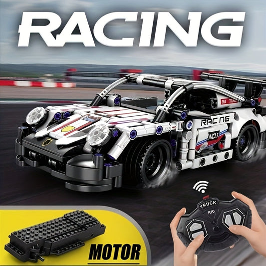 Remote Control Sports Car Building Block Set – 2.4 GHz, 386 Pieces | Golu Baby