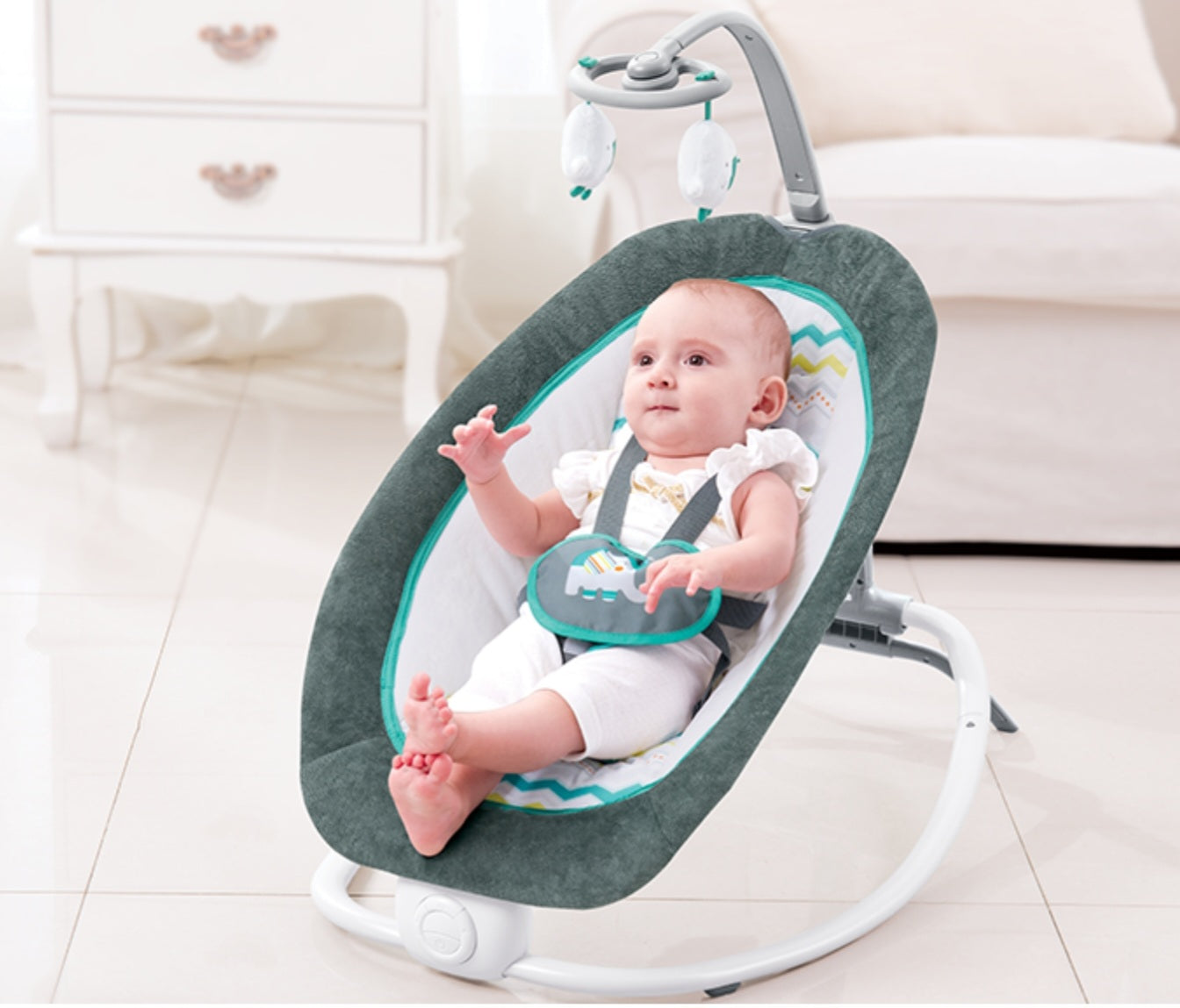 Mastela Fold-Up Rocker – Melodies & Soothe Bouncer | Golu Baby