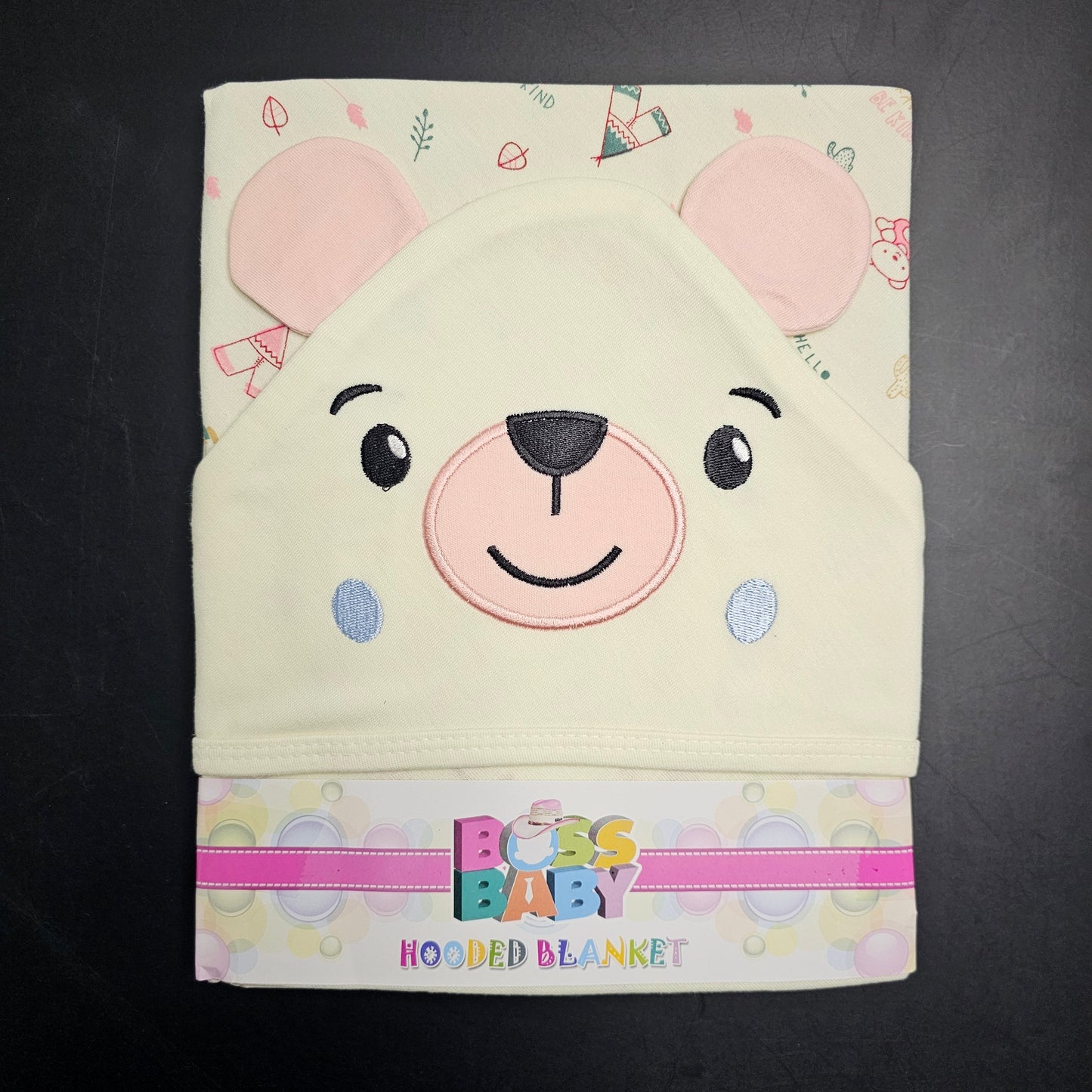 Bear Hooded Baby Blanket – Soft & Cozy Newborn Blanket | Golu Baby