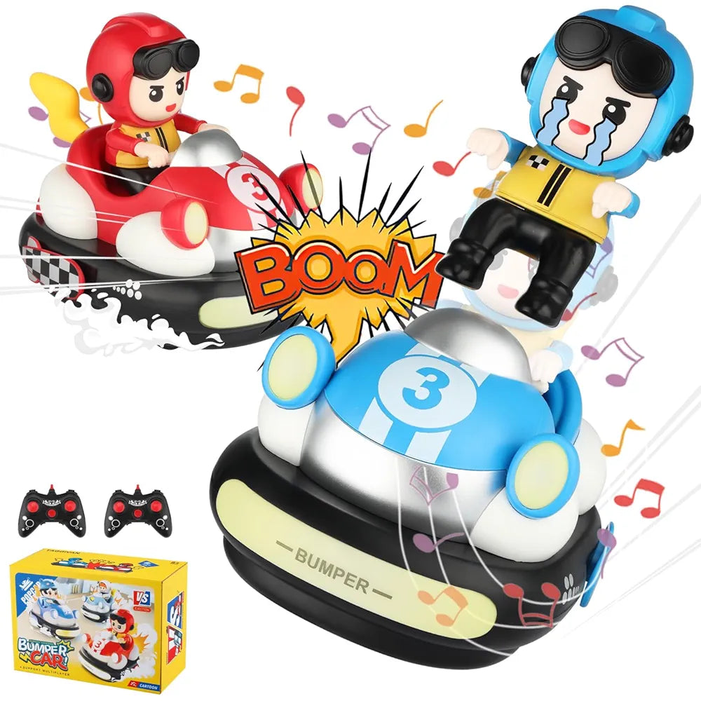 Ejection Bumper Car Pack of 2 with 2 Remotes – Golu Baby