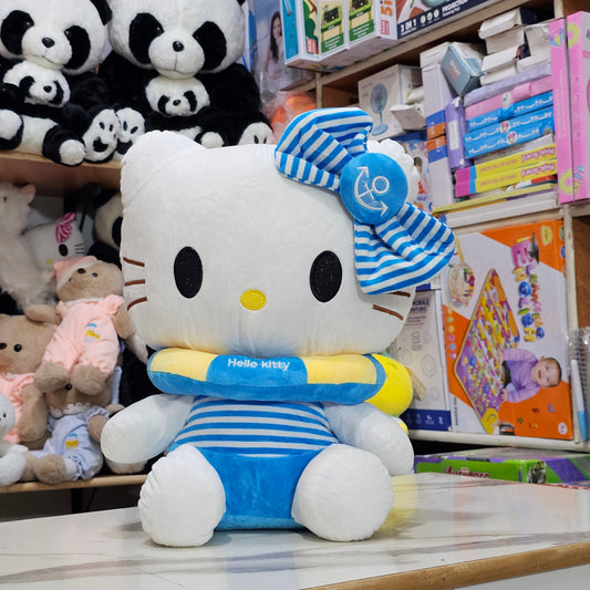 Blue Ring Kitty – 45cm Soft Plush Toy | Golu Baby