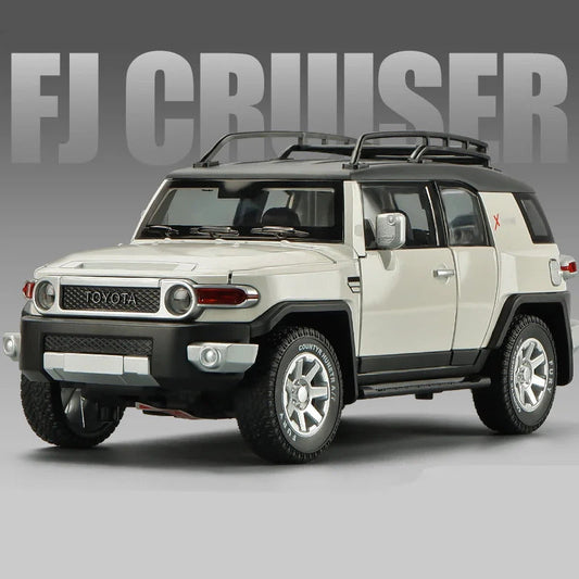 Toyota FJ Land Cruiser Die-Cast Model Car – 1:24 Scale with Sound, Light & Pull-Back Action | Golu Baby