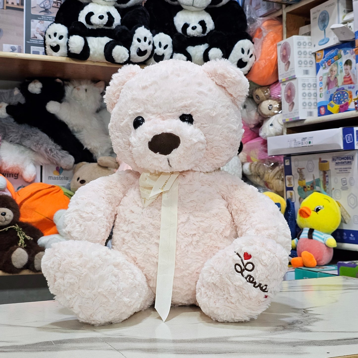 Pink Fulfy Bear – 45cm Soft Plush Toy | Golu Baby