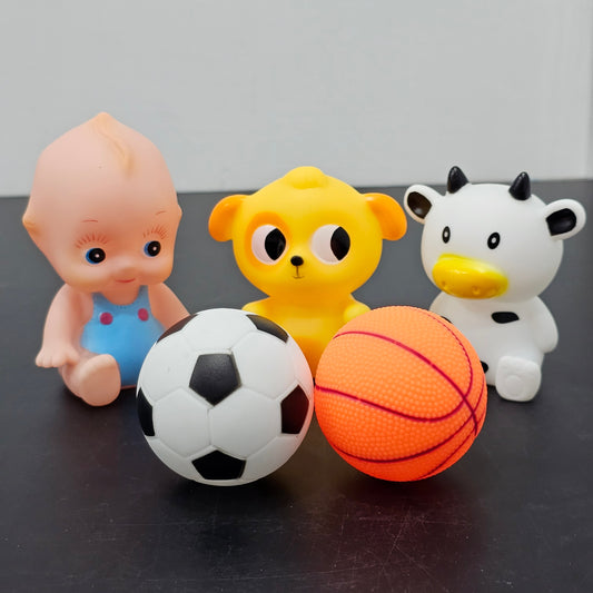 Funny Rattle & Bath Play Set – 5 Pcs Baby Toy Set | Golu Baby