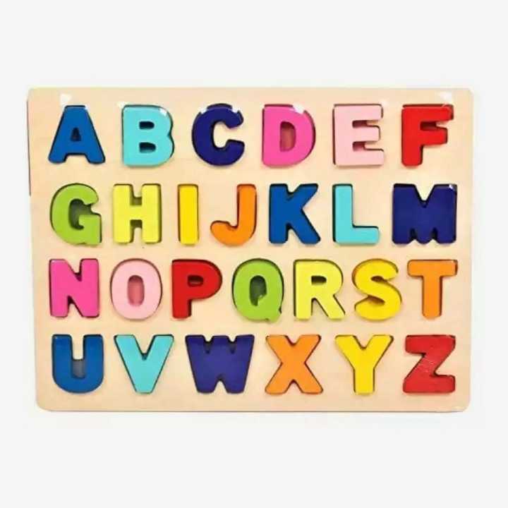 A to Z Wooden Alphabet Board – Early Learning Toy for Kids | Golu Baby