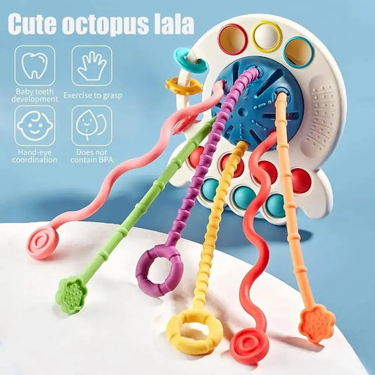 Pull String Toy – Colorful & Adorable Fine Motor Skills Toy | Golu Baby