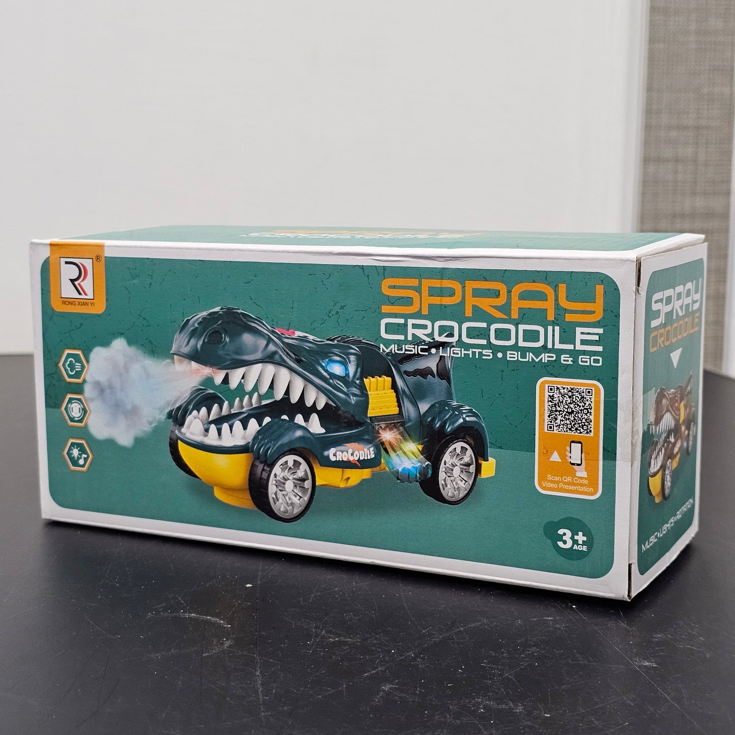 Spray Crocodile Toy – Music, Lights & Bump-and-Go Fun | Golu Baby