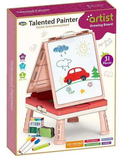 31 Pcs Talented Painter Double-Faced Drawing Board – Creative Art Toy for Kids | Golu Baby