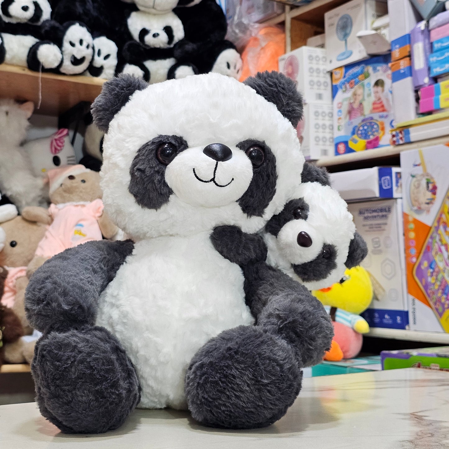 Panda with Baby – 40cm Soft Plush Toy | Golu Baby