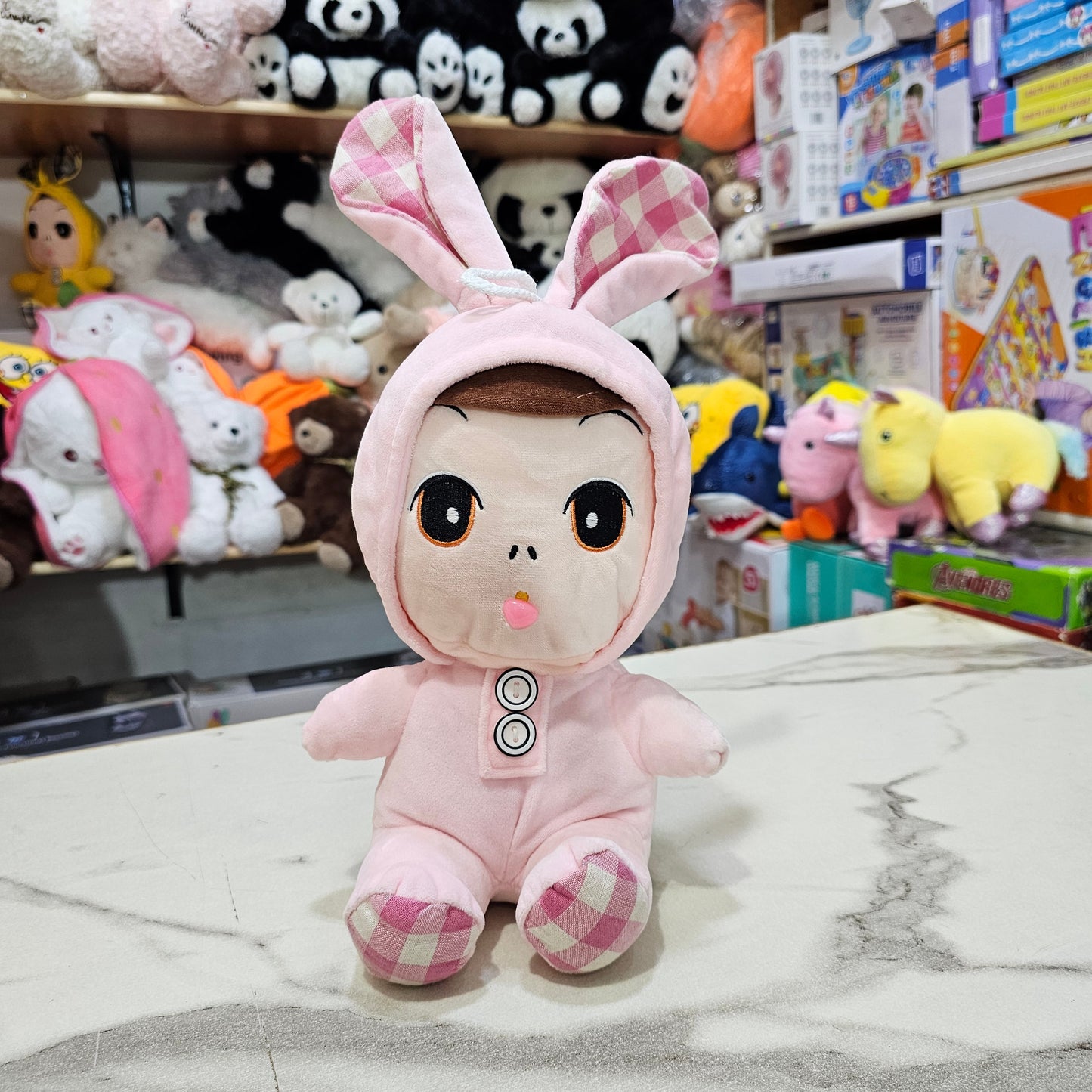 Pink Cap Doll – 25cm Soft Plush Toy | Golu Baby