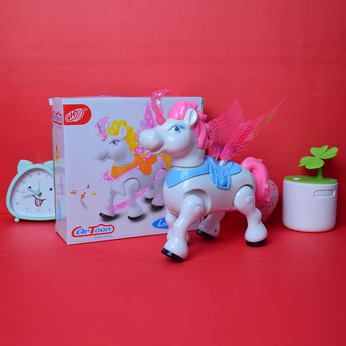 Pega Source Horse Toy | Swinging Wings & Bouncing Pony Action - Golu Baby