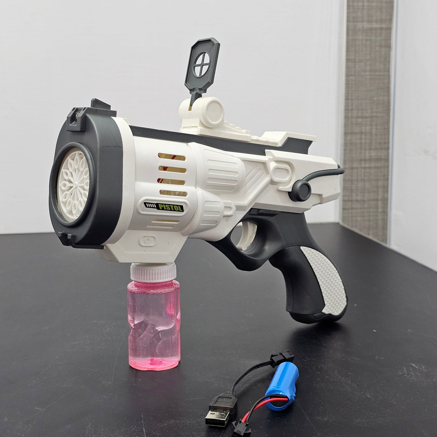 Electric Bubble Gun with Lights – Colorful Bubble Fun for Kids 3+ | Golu Baby