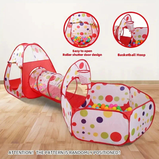 Kids Play Tent with Tunnel and Ball Pit | Golu Baby
