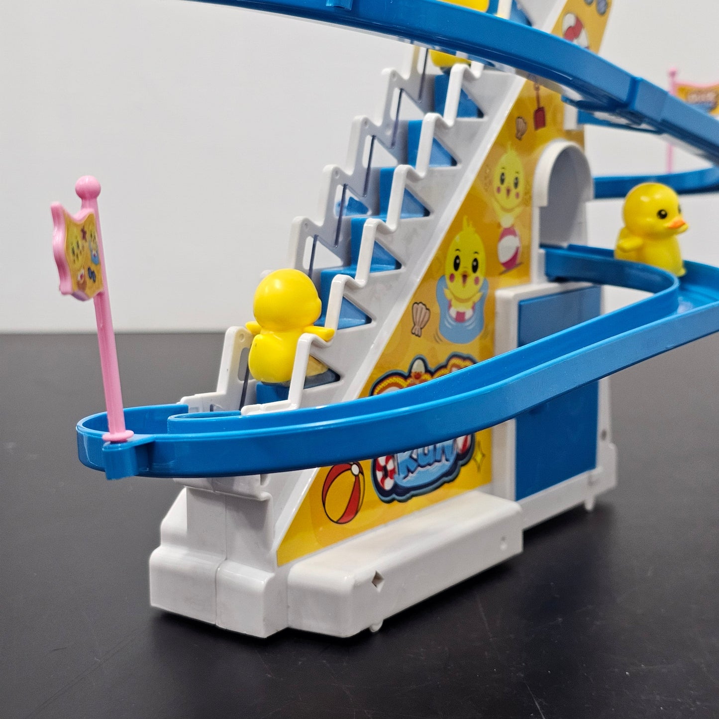 Duck Shape Slide Track Toy – With Lights & Music |Golu Baby