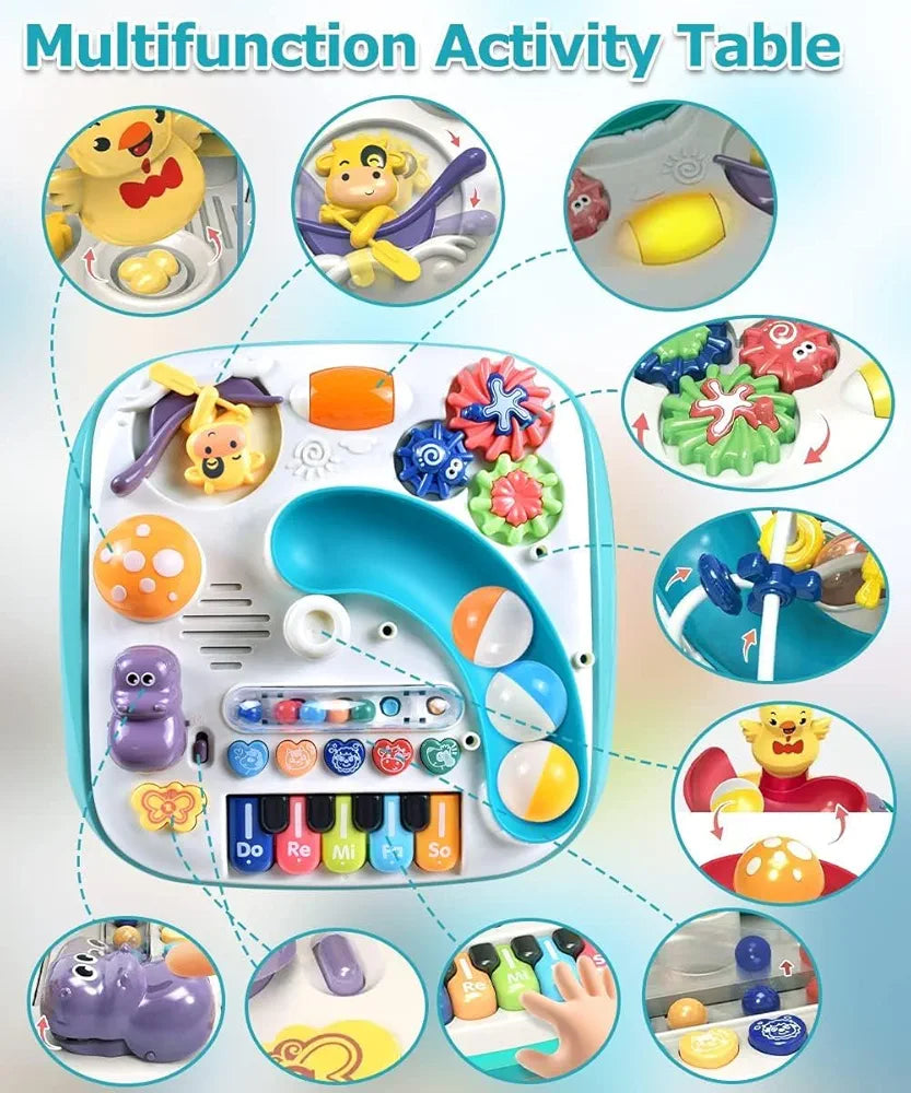Musical Activity Table – Piano, Lights & Rolling Ball Fun - Golu Baby