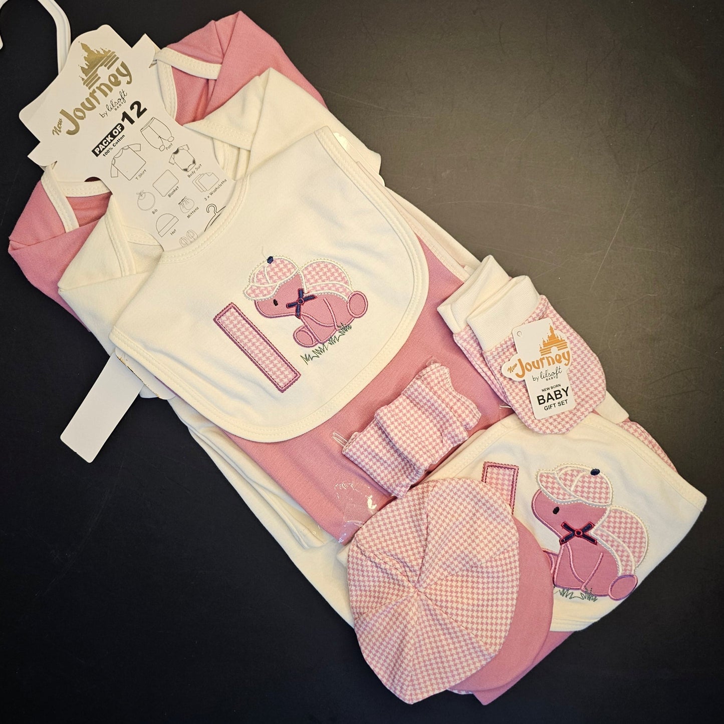 12-Piece Journey Baby Starter Set – Complete Newborn Essentials | Golu Baby