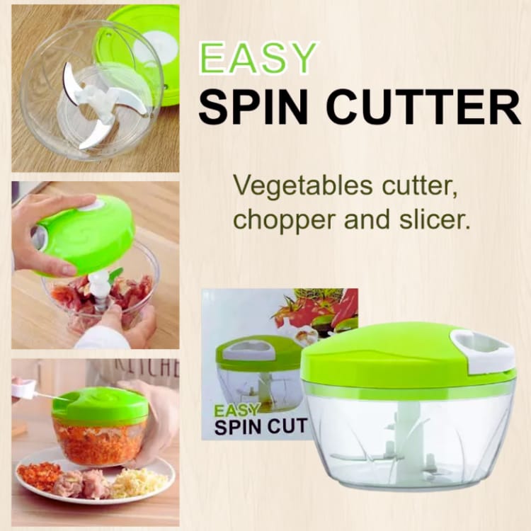 Easy Spin Vegetable Cutter, Chopper & Slicer – Multi-Function Kitchen Tool | Golu Baby