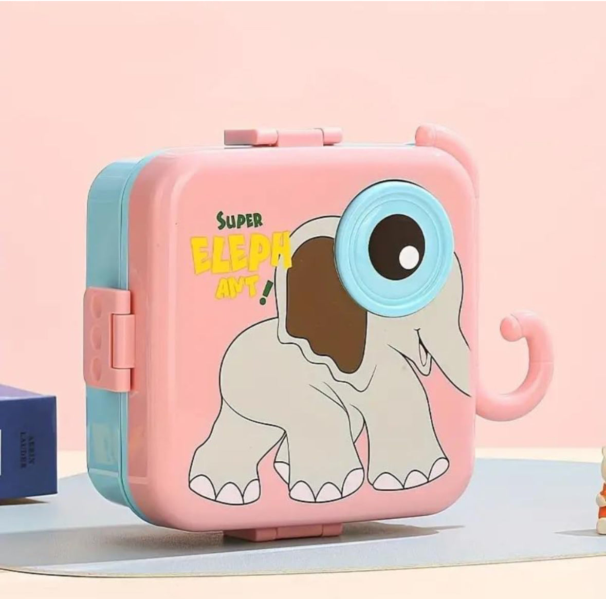 π Super Elephant Stainless Steel Lunch Box β Double-Decker Delight | Golu Baby