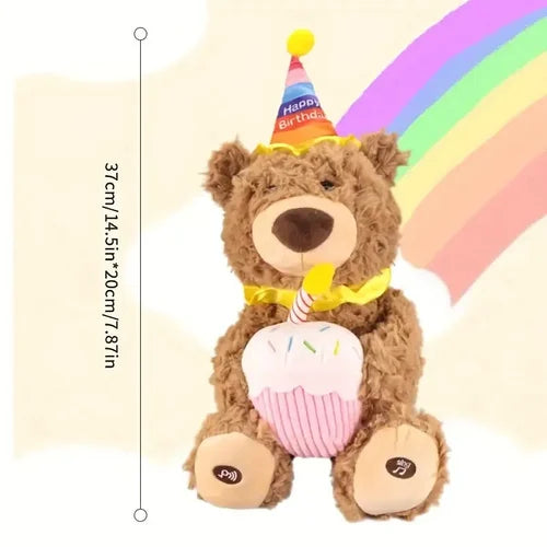 Happy Birthday Singing & Dancing Bear – Musical Celebration Plush Toy |Golu Baby