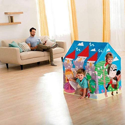 INTEX Play Tent House – Royal Castle Edition (37.5″ x 29.5″ x 42″ / 95cm x 75cm x 107cm) | Golu Baby