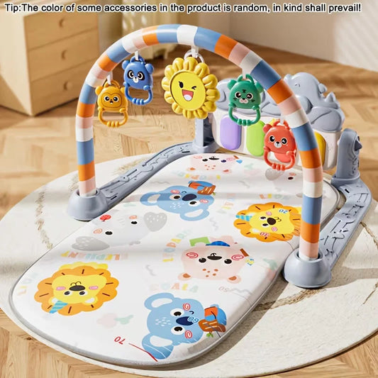 3-in-1 Baby Play Gym Mat – Piano Activity Playmat with 4 Play Modes