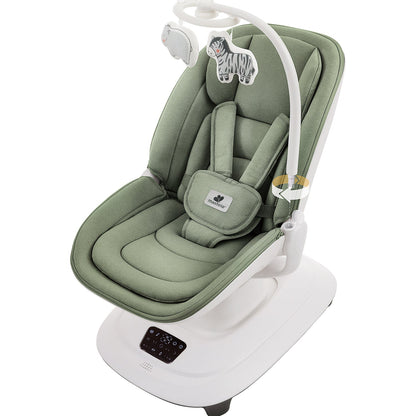 Mastela Multi-Motion 360° Baby Swing Chair – Full Recline, Mixed Green