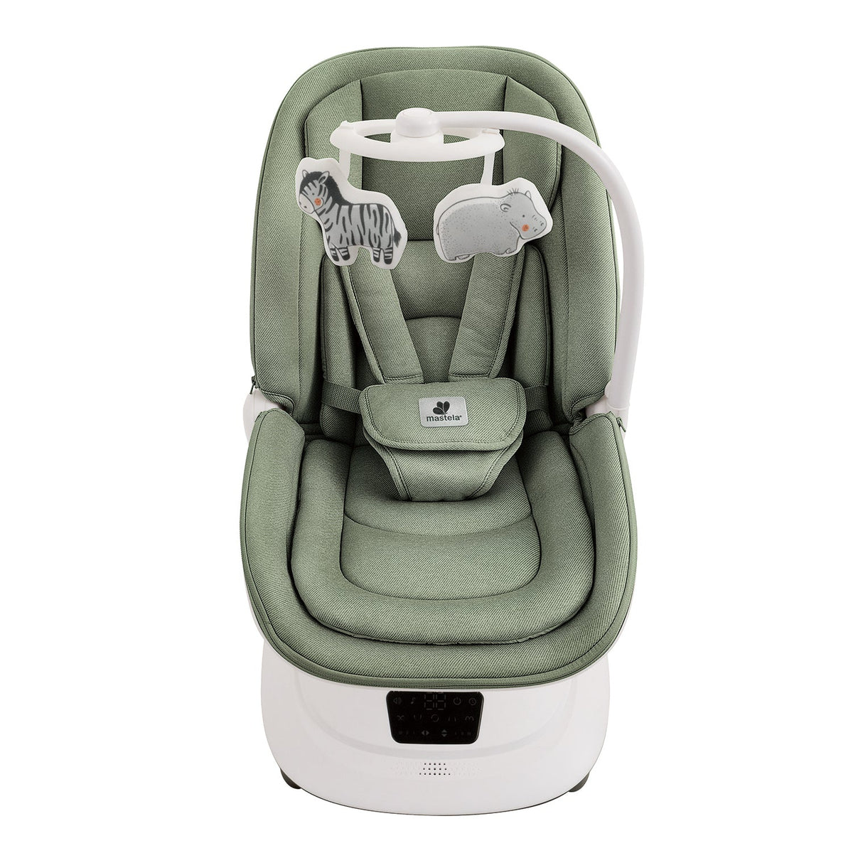 Mastela Multi-Motion 360° Baby Swing Chair – Full Recline, Mixed Green