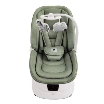 Mastela Multi-Motion 360° Baby Swing Chair – Full Recline, Mixed Green