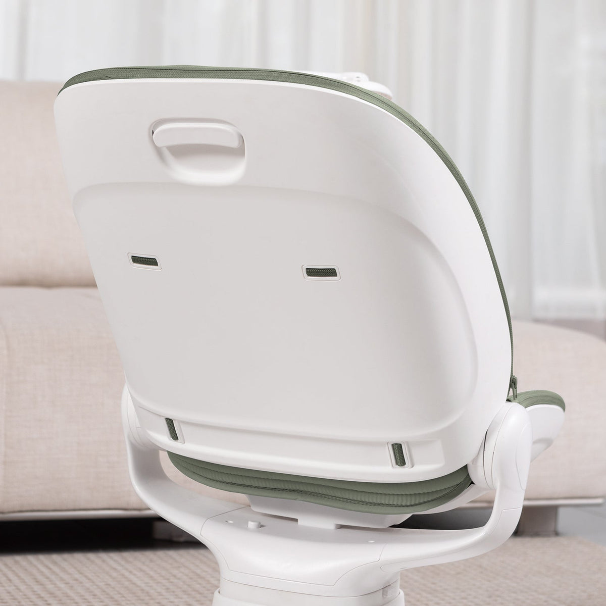 Mastela Multi-Motion 360° Baby Swing Chair – Full Recline, Mixed Green