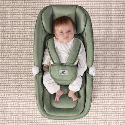 Mastela Multi-Motion 360° Baby Swing Chair – Full Recline, Mixed Green