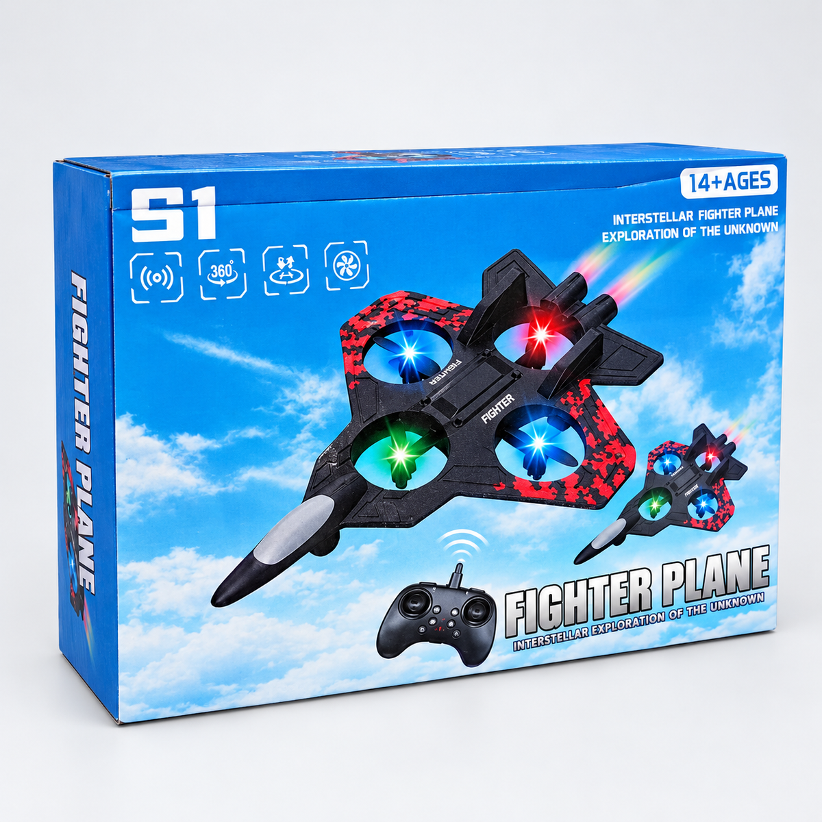 S1 Fighter Plane Toy – 360° Rotation with Lithium Battery