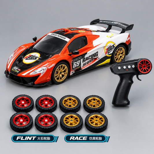 1:14 Scale 4WD Racing Car with Remote Control & Adjustable Speed