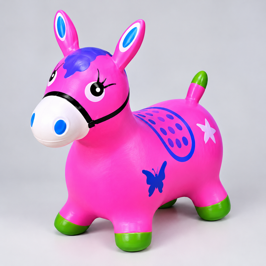 Inflatable Jumping Horse with Music for Kids