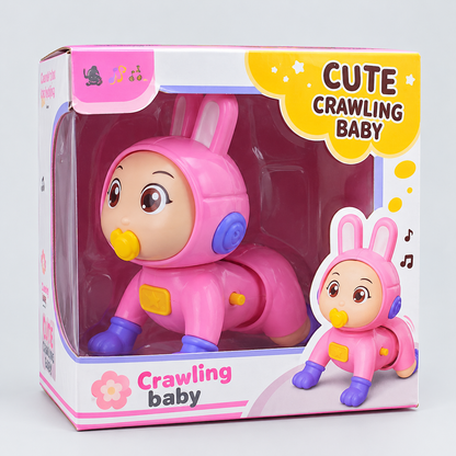 Mini Crawling Baby Toy with Music & Lights