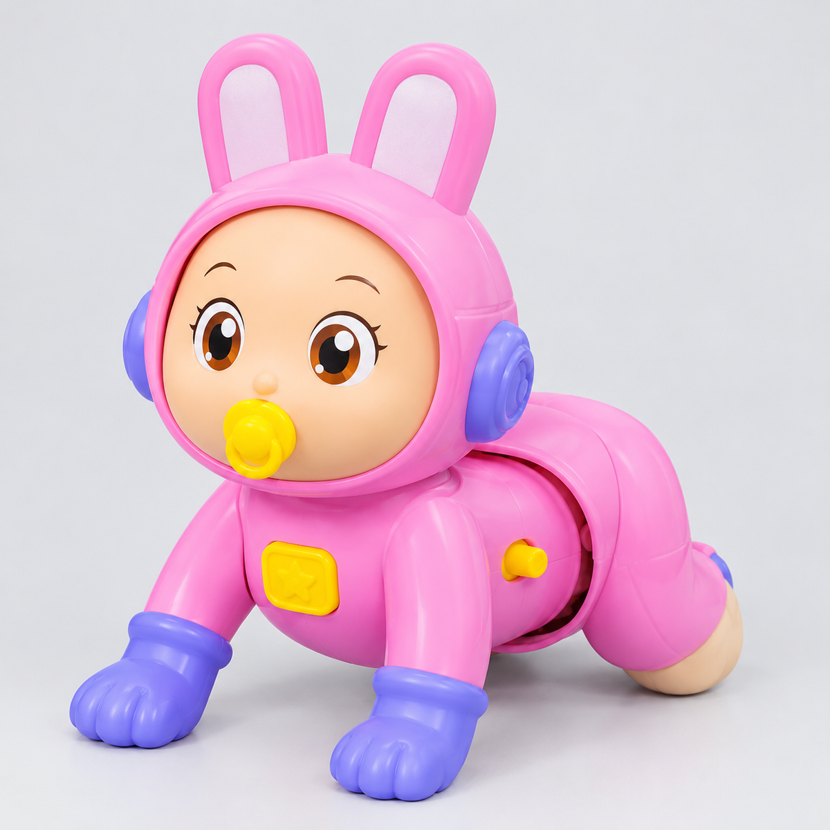 Mini Crawling Baby Toy with Music & Lights