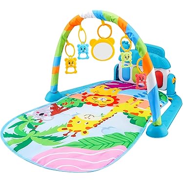 Baby Play Mat with Play Arch, Music, Lights & Educational Toys | Golu Baby