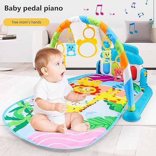 Baby Play Mat with Play Arch, Music, Lights & Educational Toys | Golu Baby