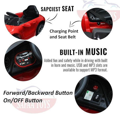 Power Wheel Electric Car for Kids – Luxury Ride-On with Music, Lights & Remote Control | Golu Baby