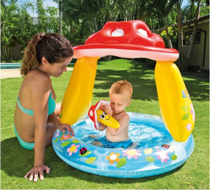 INTEX Mushroom Baby Pool – 40″ x 35″ (1.02m x 89cm) | Golu Baby