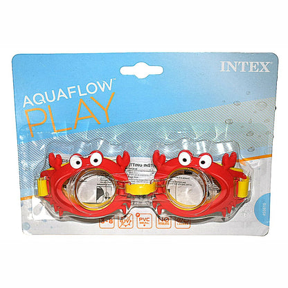Intex Fun Kids Swimming Goggles – Shark, Crab & Butterfly (3–8 Years) #55610