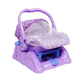 Mama Love 3 in 1 Carry Cot – Height Adjustable (Purple) | Golu Baby