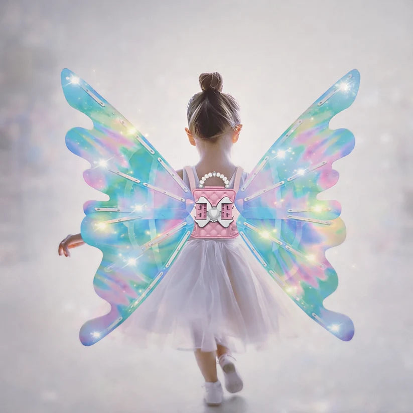 Magic Glow Fairy Wings – Light & Music Costume | Golu Baby