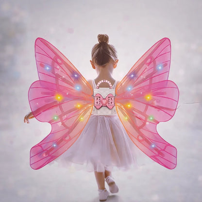 Magic Glow Fairy Wings – Light & Music Costume | Golu Baby