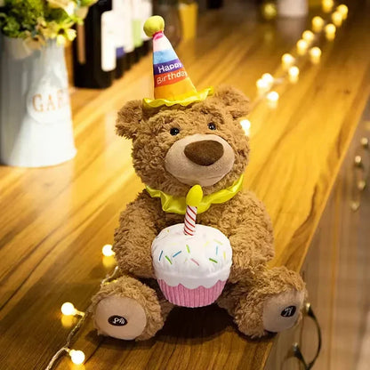 Happy Birthday Singing & Dancing Bear – Musical Celebration Plush Toy |Golu Baby