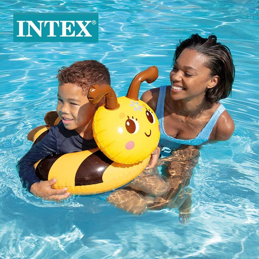 Intex Swim Tube Animal Split Ring – Kids Inflatable Pool Float (23” x 21.5”) #59220