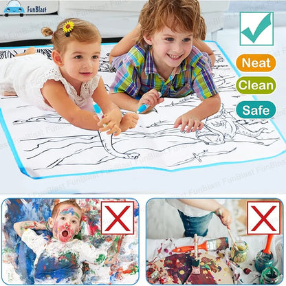 Kids’ Painting Mat with Colors – Easy Washable & Reusable | Golu Baby