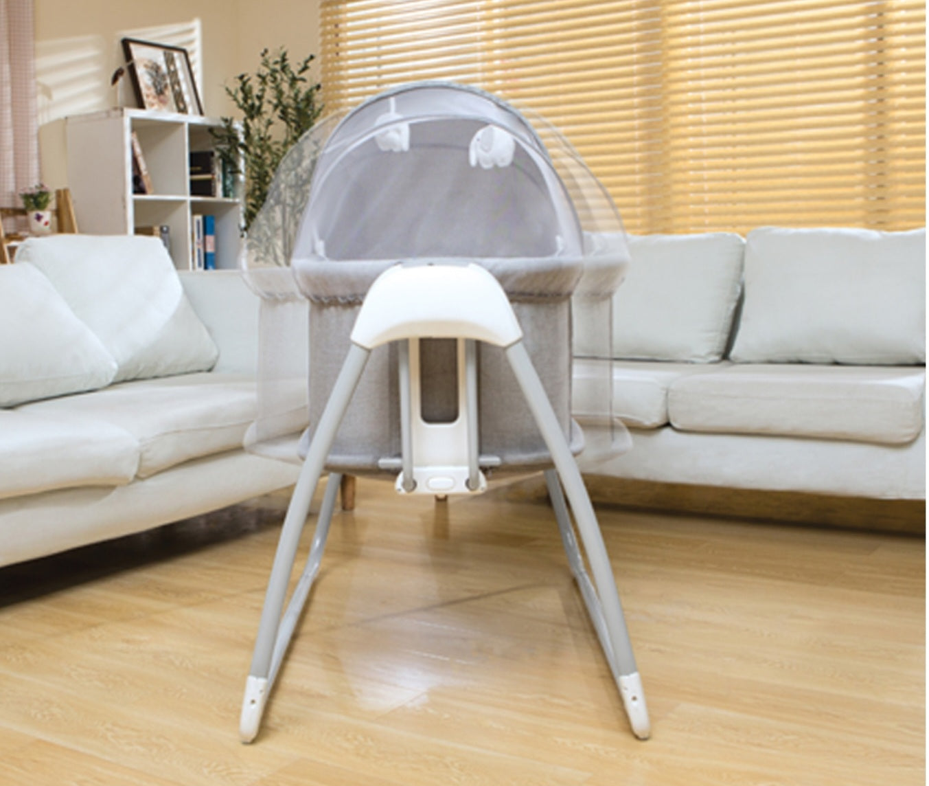 Deluxe 4-in-1 Bassinet – Smart, Safe & Multi-Functional Baby Cradle | Golu baby