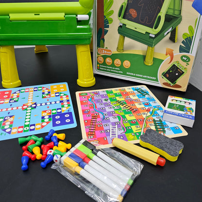 5-in-1 Drawing Board for Kids – Chalk, Markers & Magic Erase | Golu Baby