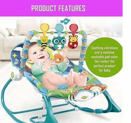 Baby Rocker – Infant to Toddler with Fold-Out Kickstand (0M+, 40 lbs / 18 kg) | Golu Baby